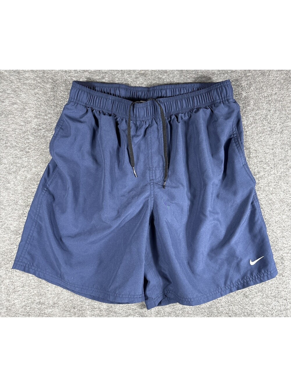 Vintage Nike Men’s Swim Trunks Mesh Brief Lined Shorts Size Large Navy Blue
